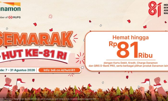 Danamon rayakan Kemerdekaan Indonesia dengan Program Semarak HUT Ke-81 RI