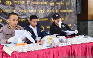 Polresta Sleman ringkus tiga pembuat dan pengedar tembakau sintetis