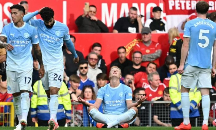 Hasil Manchester United Vs Man City di Liga Inggris, The Citizens Menang Dramatis dengan 10 Pemain