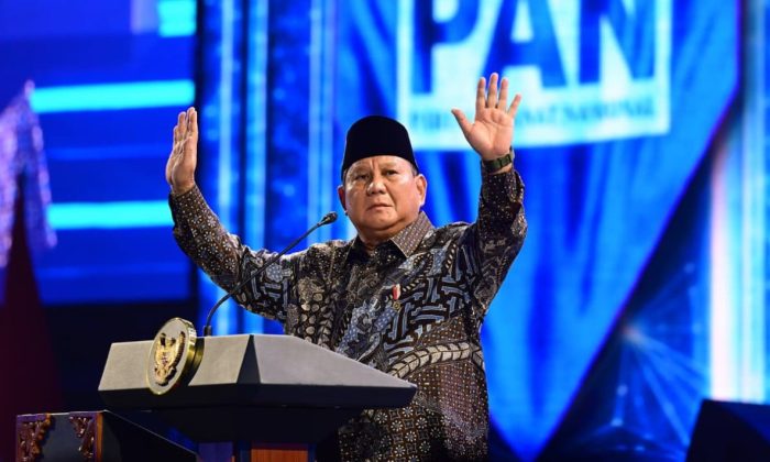 Kelakar Prabowo di HUT PAN, Lebih Suka Dipanggil Mas Bowo