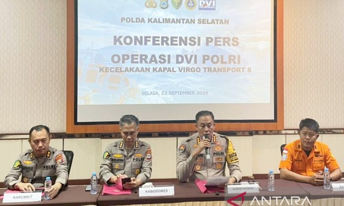 Lima dari sembilan korban Kapal Virgo teridentifikasi malam ini
