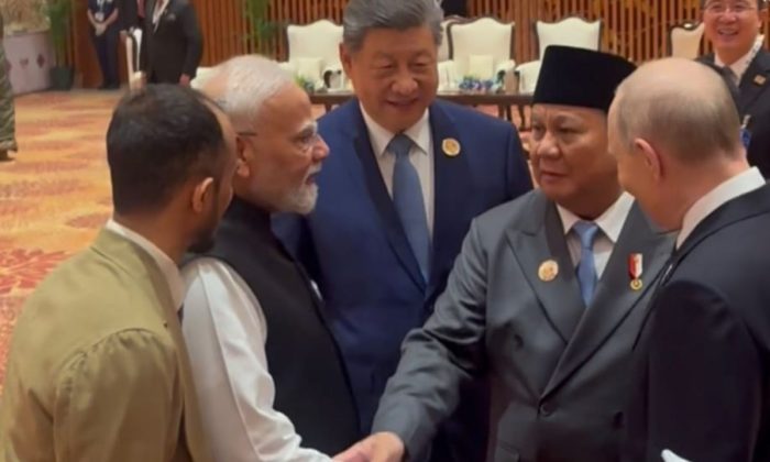 Prabowo berbincang hangat dengan Modi, Putin dan Xi di BRICS