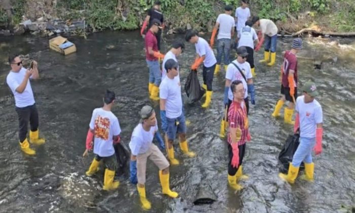 Dukung Indonesia ASRI, TIDAR DIY aksi bersih Kali Gajahwong