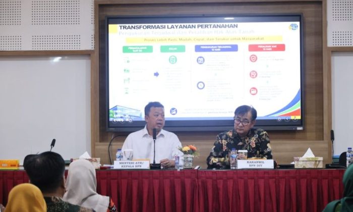 Kumpulkan Jajaran IPPAT dan BPKAD Se-Yogyakarta, Menteri Nusron sosialisasikan transformasi layanan pertanahan dan organisasi