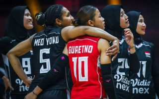 Timnas voli putri melawan sengit sebelum takluk kepada Jepang