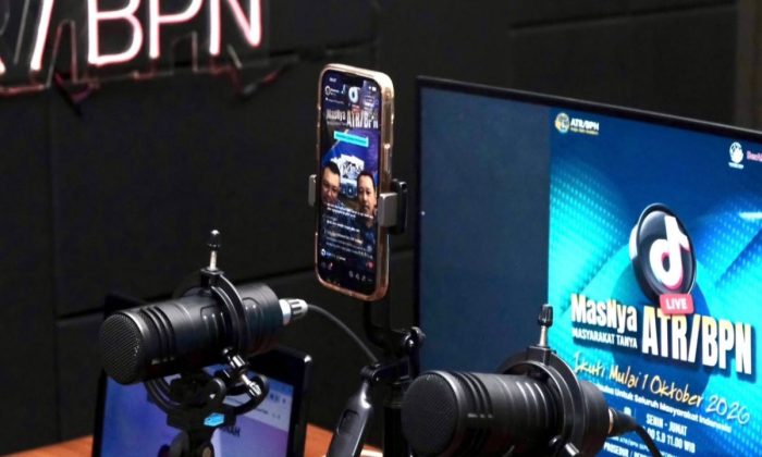 MasNya ATR/BPN Diluncurkan, masyarakat bisa tanya soal layanan pertanahan lewat Live TikTok