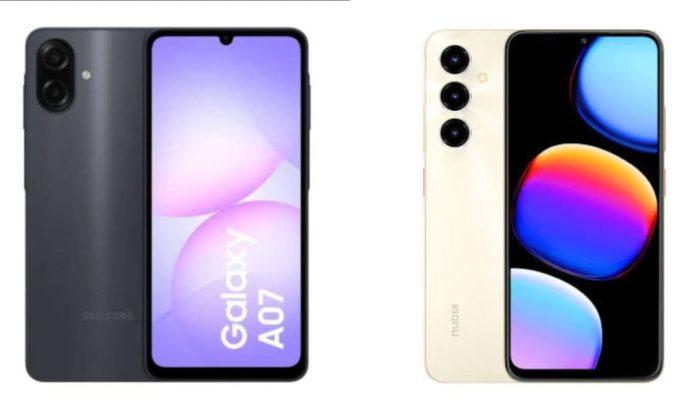 Samsung Galaxy A07 vs nubia V80 Max: Pilih Hp Nama Besar atau Spesifikasi Menggoda